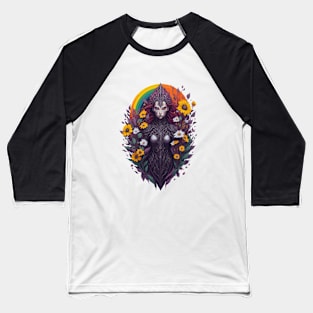 Floral woman watercolor Baseball T-Shirt